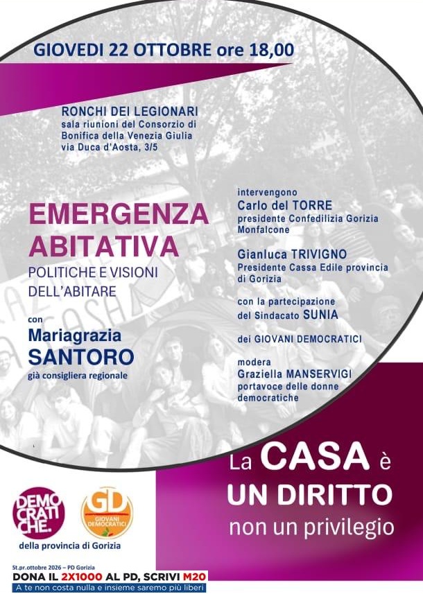 EMERGENZA ABITATIVA:
